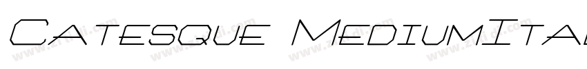 Catesque MediumItali字体转换 Catesque MediumItali字体转换